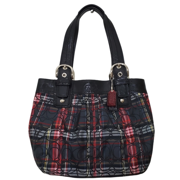Coach Handbags - COACH Poppy Signature Tartan aid Shoulder Bag Purse
